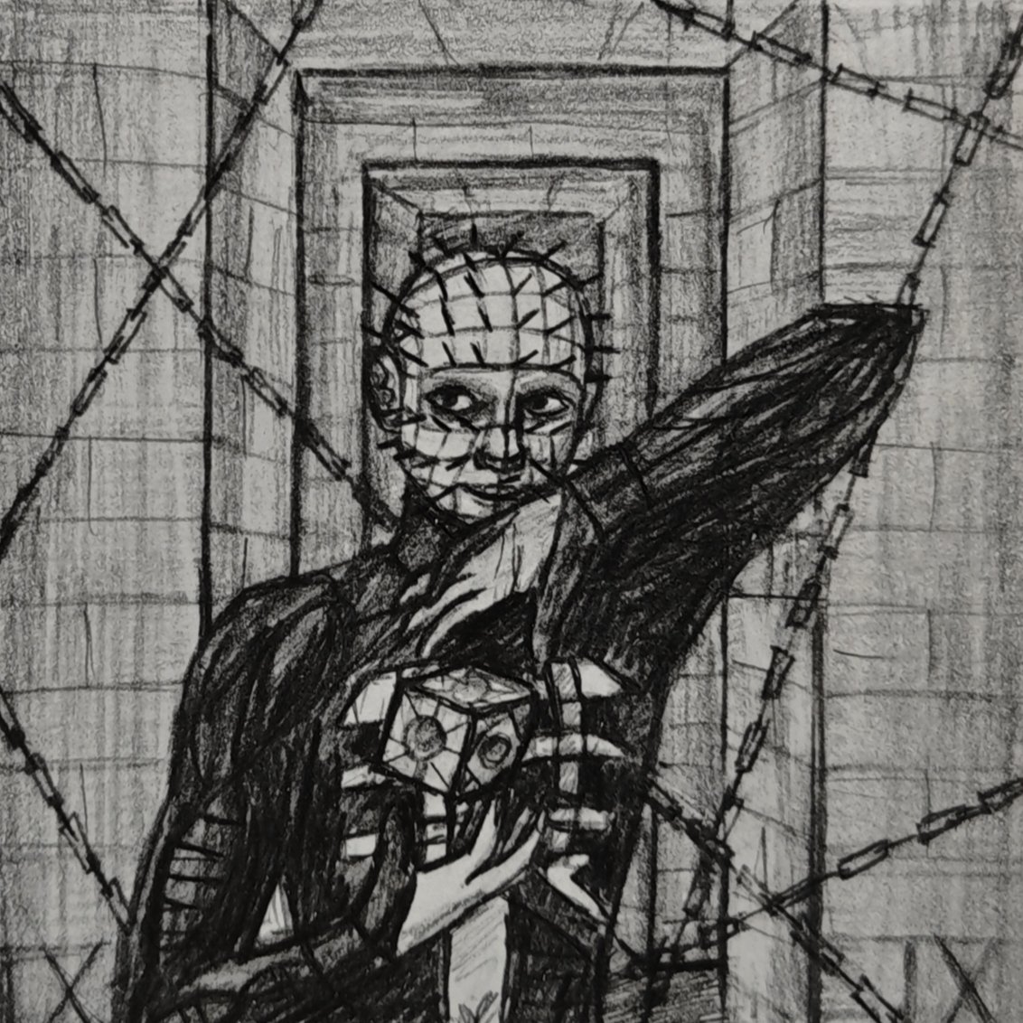 her_naydusya's tweet photo. Theme 9 - merciless
Soooo, I have familiarised myself with the first Hellraiser recently, yeah :D

The costume design and the composition were super cool!
Now wondering if all the sequels are worth watching or not... Would be really grateful for advice if anybody knows🙏 https://t.co/bz01jbBCRg
