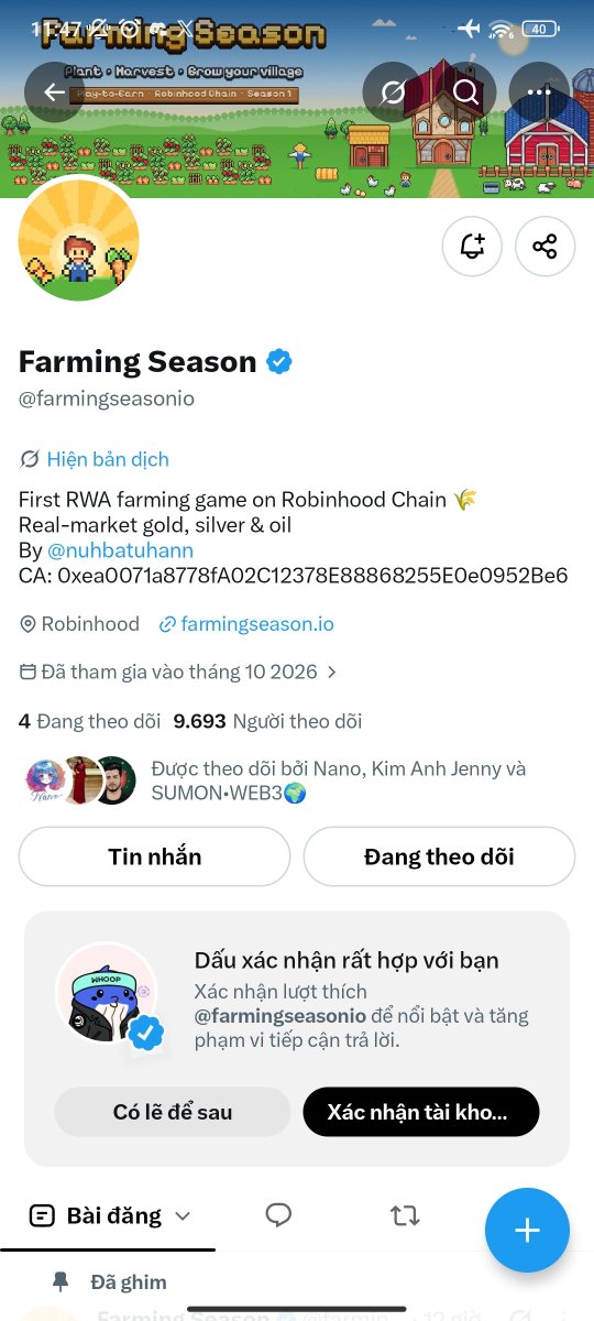 Vancan20011994's tweet photo. @MDSumon68209331 @farmingseasonio 0x15d67d1fe9881f117de9521af6fff7af578640ab https://t.co/FZXzjI8epE