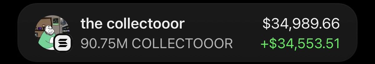 firepump_house's tweet photo. Another profitable exit from my call on $COLLECTOOOR 📈🔥
I saw the opportunity, planned the trade, and executed my strategy! 💰🎯
#Collectooor #Solana #CryptoGems #Altcoins #Memecoin #Bitcoin #SOL #DEXGems https://t.co/4ktUltjdUK