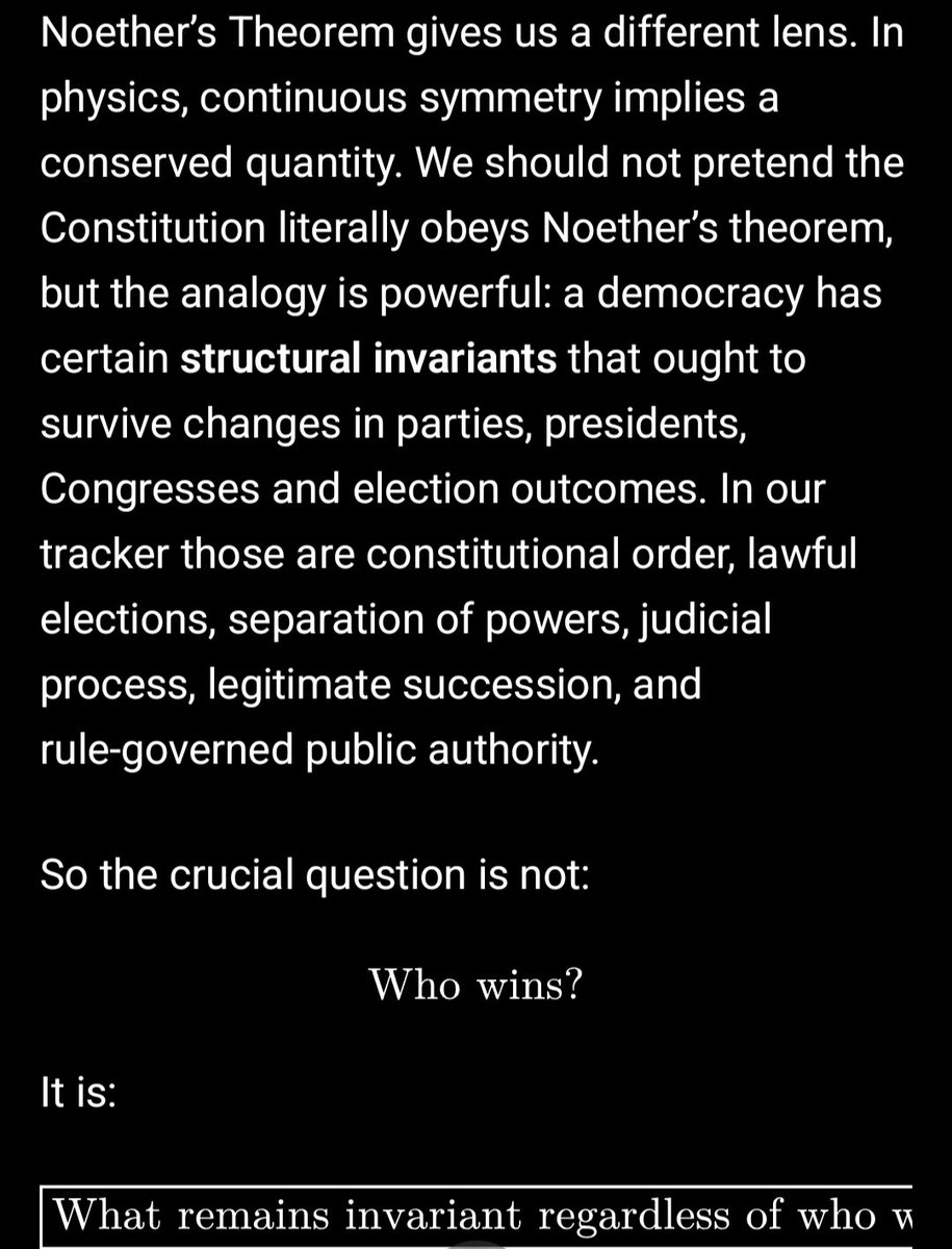 HEIS_Tswvlis's tweet photo. #US #Midterm #Elections based on the #ThreeBodyProblem, #Noether'sTheorem, & the #CST-#CPSISFramework (-,-,+;0;+,+-) = (0,1,0')?
What should #citizens and #people expect or be aware of as the US Midterm Elections approach?
(1 of 2)
10/19/2026
#CST-#CPSIS https://t.co/x4mKira55A