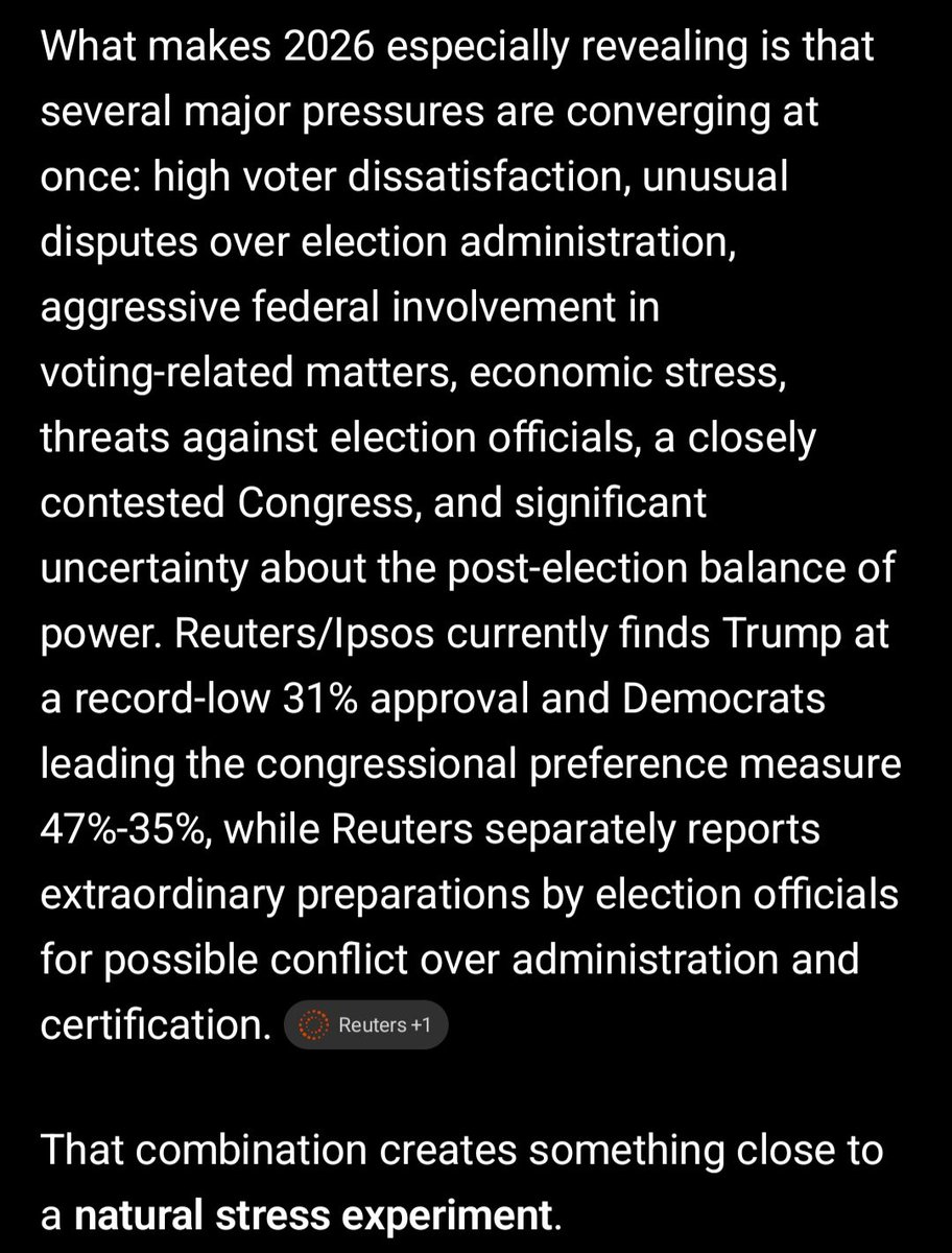HEIS_Tswvlis's tweet photo. #US #Midterm #Elections based on the #ThreeBodyProblem, #Noether'sTheorem, & the #CST-#CPSISFramework (-,-,+;0;+,+-) = (0,1,0')?
What should #citizens and #people expect or be aware of as the US Midterm Elections approach?
(1 of 2)
10/19/2026
#CST-#CPSIS https://t.co/x4mKira55A