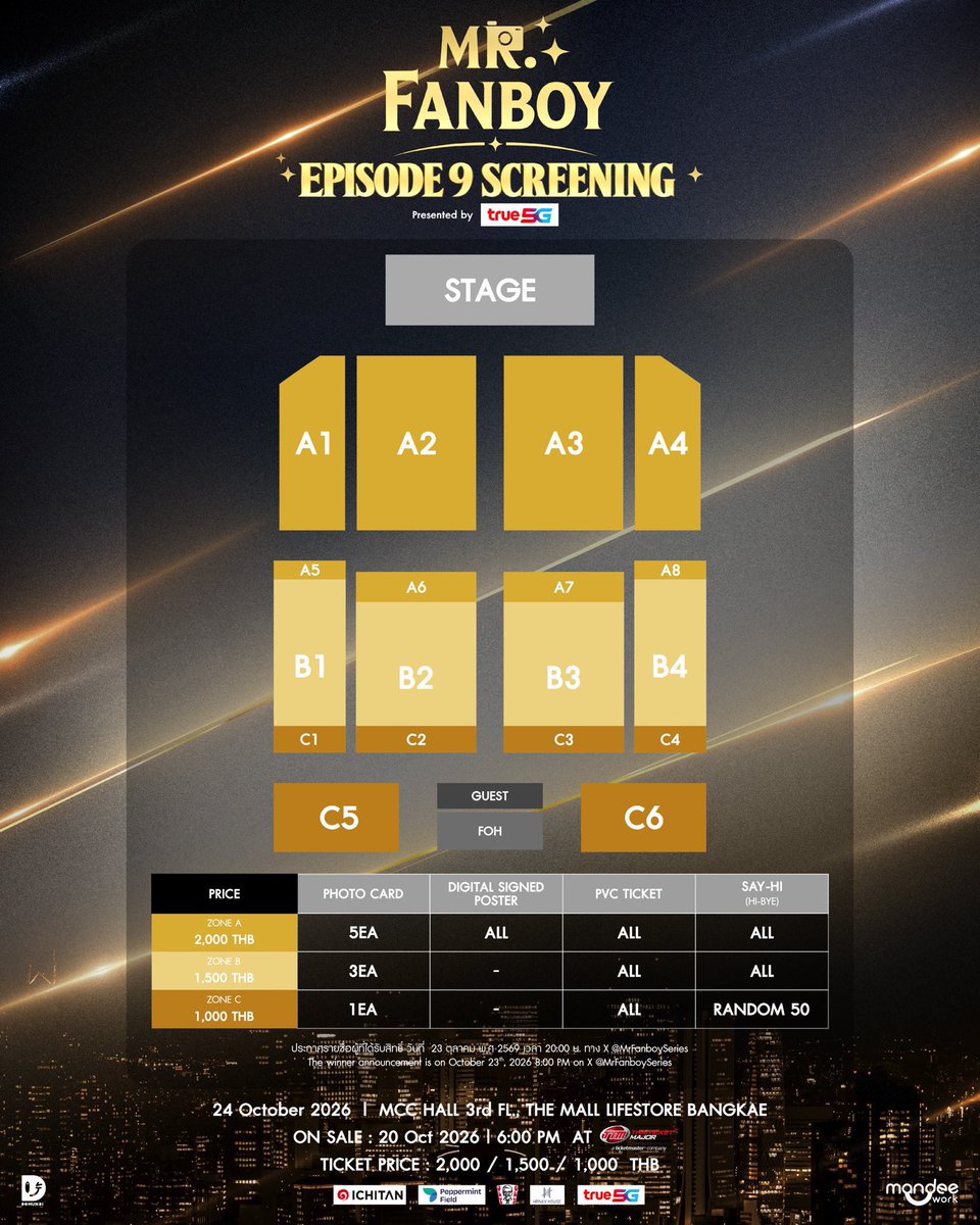 bibibobo_ii's tweet photo. 🪷รับกดบัตรงาน  #รักสุดใจนายแฟนบอยSeries ꒰ᐢᐢ꒱⸒⸒ 

♡ ค่ากด 200฿ / ทุกโซน 
♡ กด 1:1 รับ 3 คิว
♡ ไม่มีมัดจำ จ่ายหลังกดได้
♡ ลูกค้าชำระค่าบัตรได้เอง
♡ รับระบุโซน ไม่ระบุแถว

🌀สนใจ/สอบถาม dm ได้เลยคับ
#MrFanboySeries https://t.co/ISg5c8EC8u