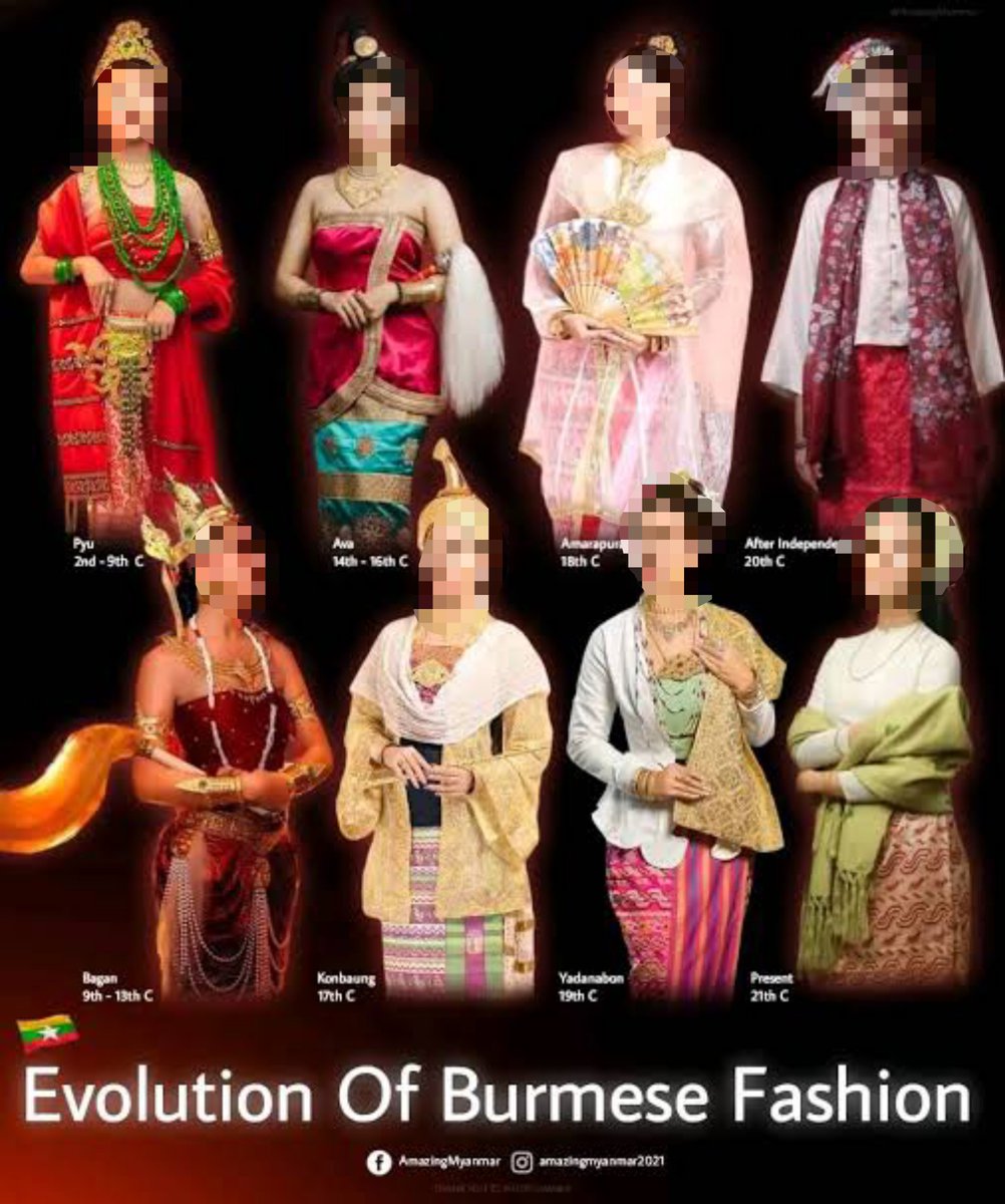 itsshoonie's tweet photo. Shan, Tai Yai and Northern Thai clothes can look similar but these costumes look straight up like Burmese royal attire from Yadanabon era. @GMMTV please do proper research and take historical and cultural details seriously. https://t.co/6BLiRuFO1b