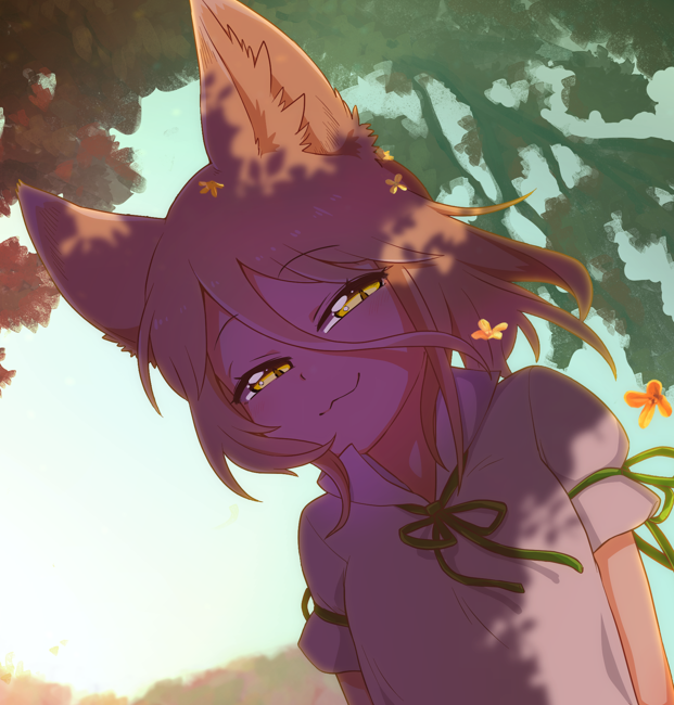 bon_feather's tweet photo. [Skeb] 典ちゃんとコンコン秋の山🐾 https://t.co/7UMlZdjH0g