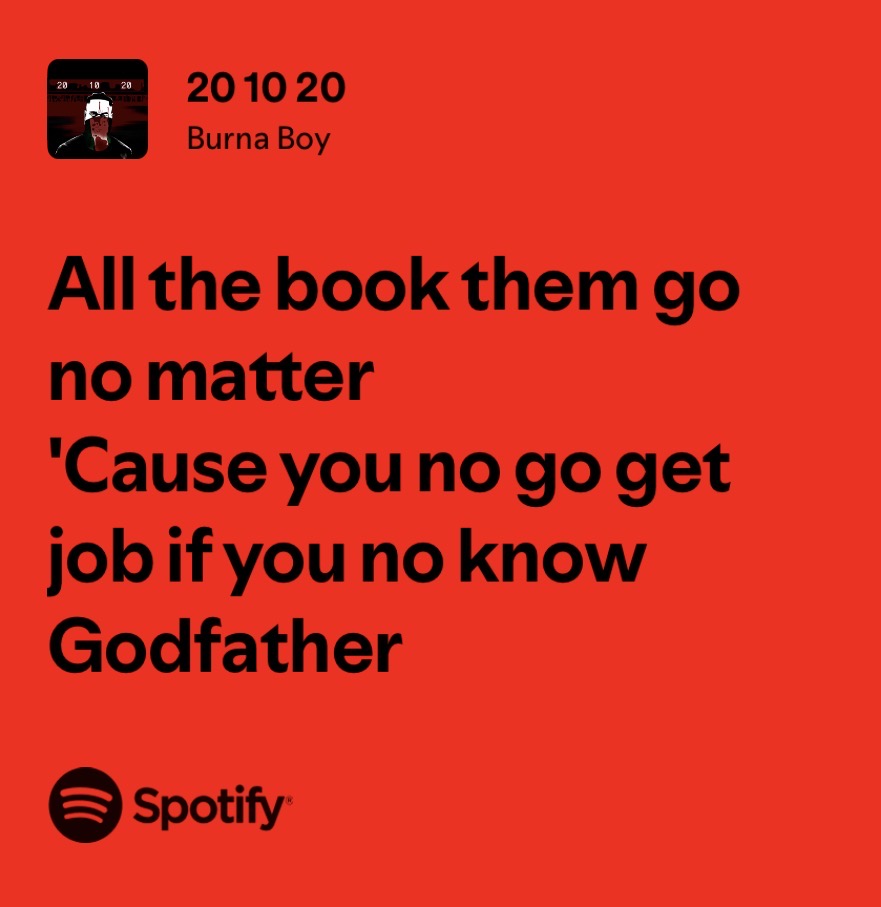emmythebot's tweet photo. This song hits way harder here.

#EndSARS #20/10/20 #Rejectbadgovernment #rejectAPC https://t.co/vbEazgBFQh