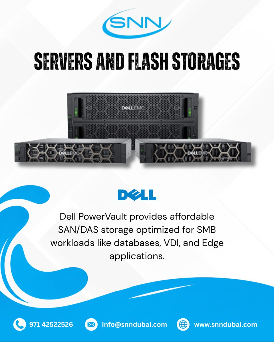 daintycookie647's tweet photo. Boost SMB efficiency with Dell PowerVault! Affordable SAN/DAS storage optimized for databases, VDI &amp; Edge applications.
Get reliable storage with SNN: 📞 +971 42522526🌐 https://t.co/Jl4RG2aWWu
#Dell #PowerVault #ITInfrastructure #SMB #DataStorage https://t.co/T7sK3l8TYh