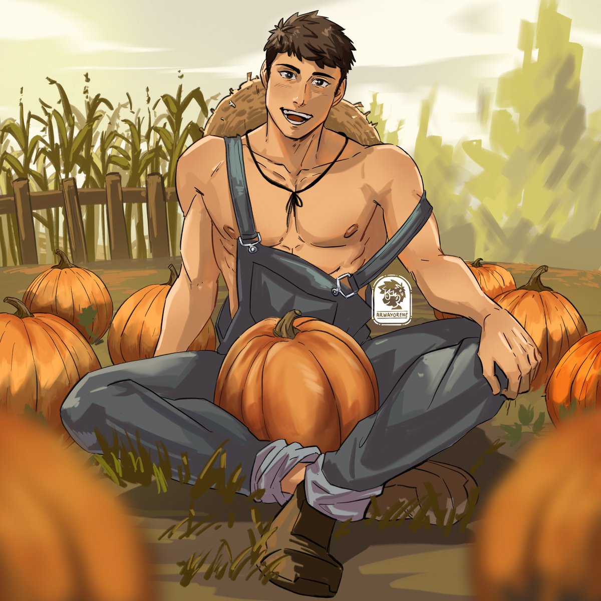 arwayorene's tweet photo. 🎃Pumpkin Season in Pelican Town🎃 #StarDewValley #stardewvalleyfarmer https://t.co/pdEI57sCRt