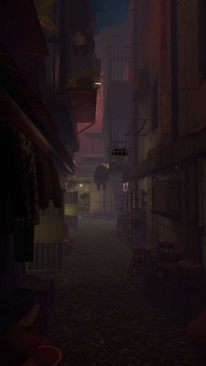y19500303h's tweet photo. 路地裏ワールド
珍しく、路地から建物に入ることができる

ワールド名　Nostalgia Alley
作者　ヤキ（yaki）
https://t.co/bbHRvCVyno
#VRC #VRChat_world紹介 #doronworld https://t.co/jK9rub9hMh
