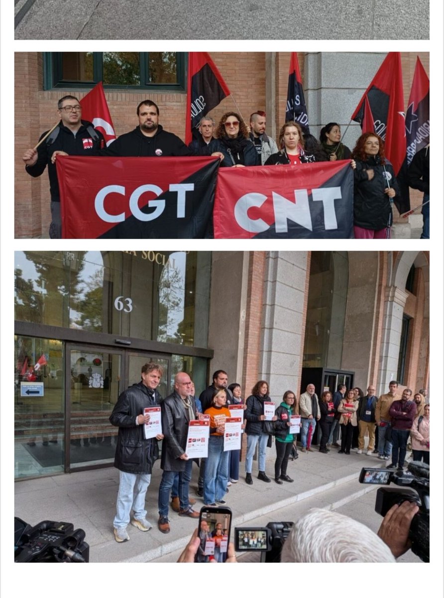 CNTAranjuez's tweet photo. 🏴🚩CNT convoca huelga general el próximo 11 de noviembre contra los intereses especulativos que golpean a la clase trabajadora.
El clamor popular ha señalado el camino. El próximo 11 de noviembre, la clase trabajadora volverá a mostrar su músculo con una Huelga General ✊🏼. https://t.co/AOj6mH8Onc