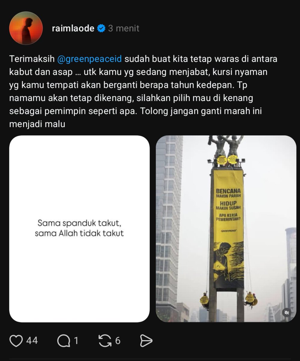 cariaeosa's tweet photo. TERIMA KASIH BANG RAIM SUDAH BERSUARA, MUDAHAN SEMAKIN BANYAK YANG BERSUARA LAGI, DAN LAGII!! https://t.co/X8RWAcOWOM