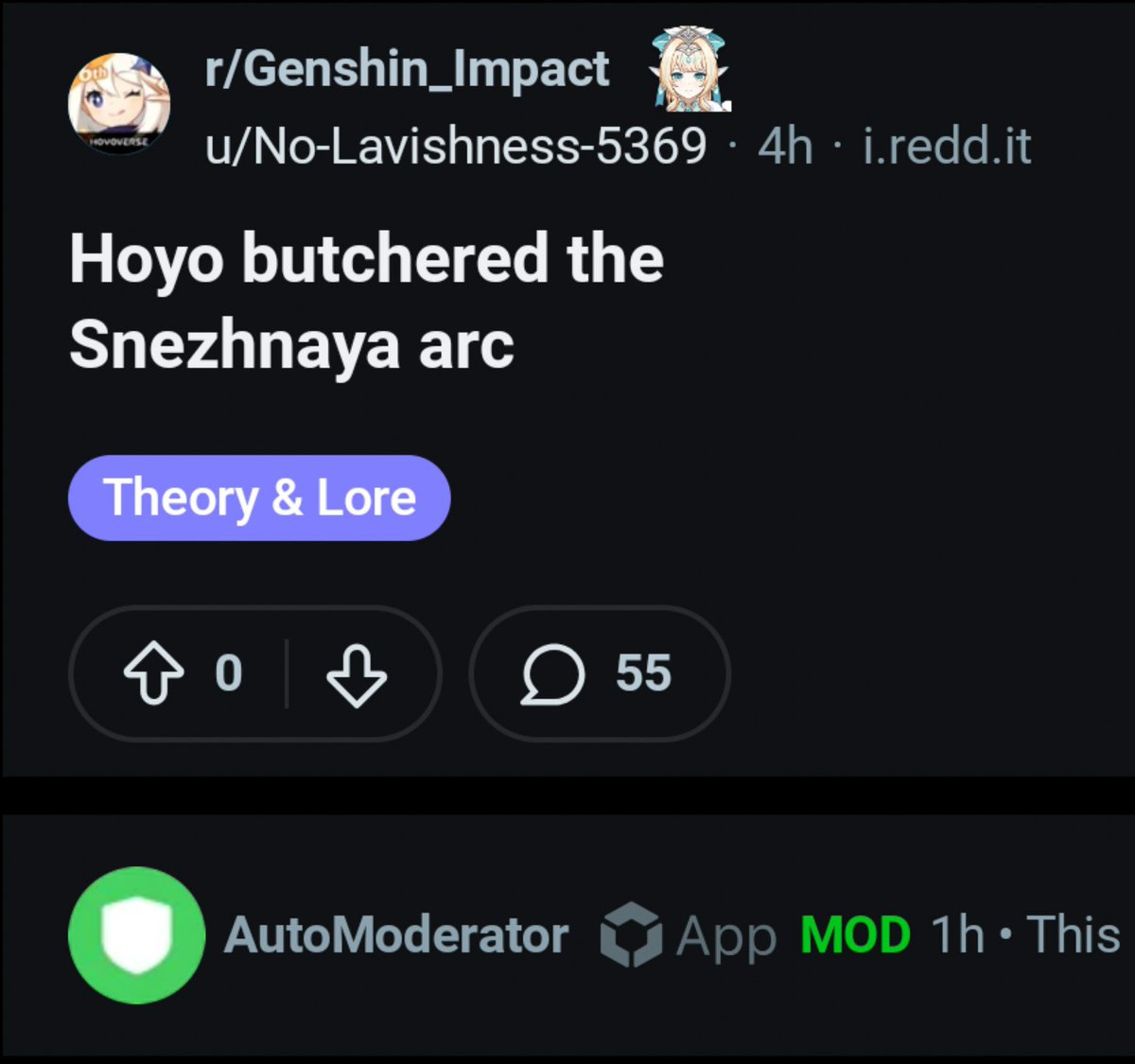 PrvtXdd's tweet photo. Genshintwt thinks their MADE UP BS is gonna work on Reddit too, unfortunately people there play the game https://t.co/iyJwo6h4Ry