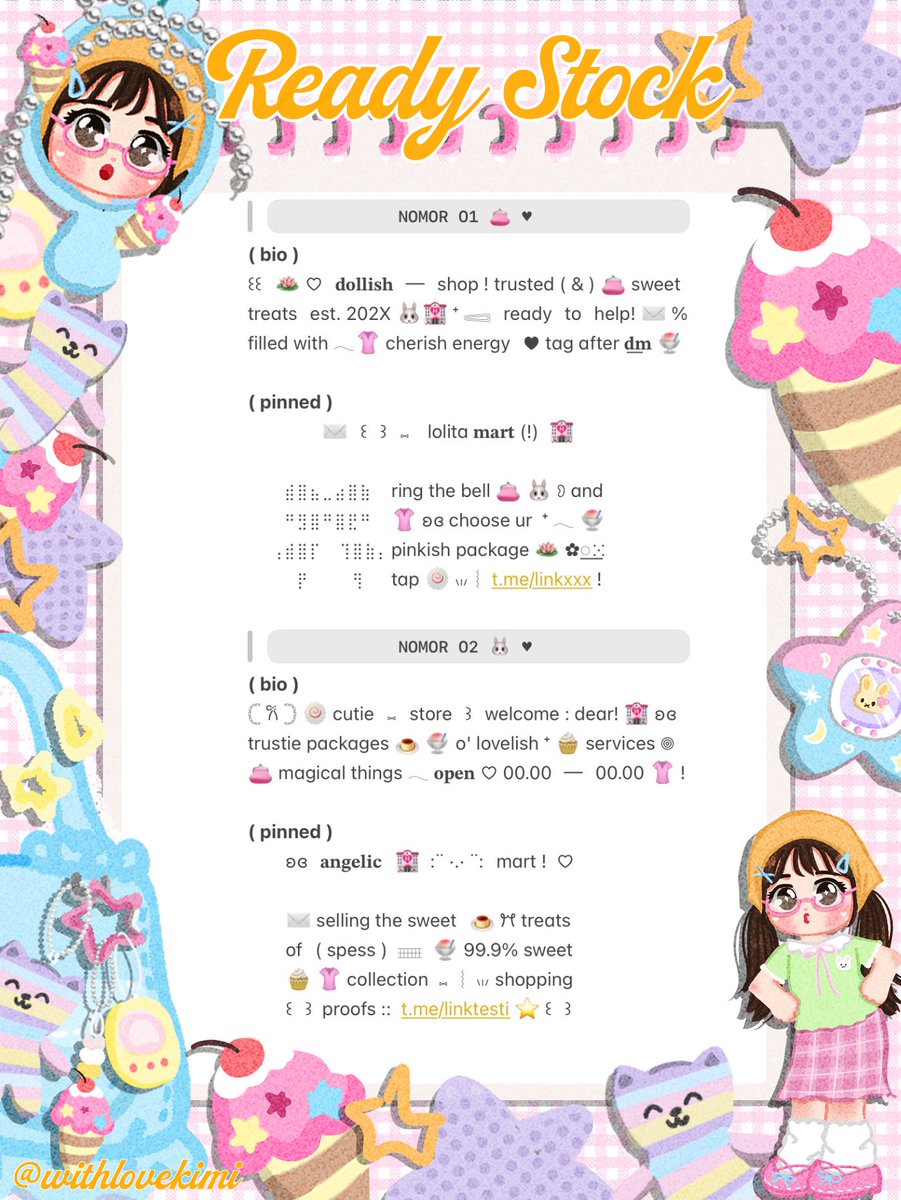 withlovekimi's tweet photo. ⠀
⠀⠀♥︎  ︴꒰⠀help retweet? arigatOu!⠀꒱
⠀⠀╭──⠀#zonauang  ୨୧

⠀⠀Moshi⠀__⠀mOsh?!⠀ready stock⠀🌵
⠀⠀📪 🚒  wording  pinned  dan  bio  🍔
⠀⠀siap⠀dibeli! ☀️ 𓈈⠀sekarang!  :¨ ·.· ¨:
⠀⠀ⓘ  ☆   harga:⠀IDR  9.000⠀coins⠀🌈

⠀⠀꒰⠀꒱⠀⑅⠀mari jajan !  🪁
⠀ https://t.co/q0DOZV5Vrm