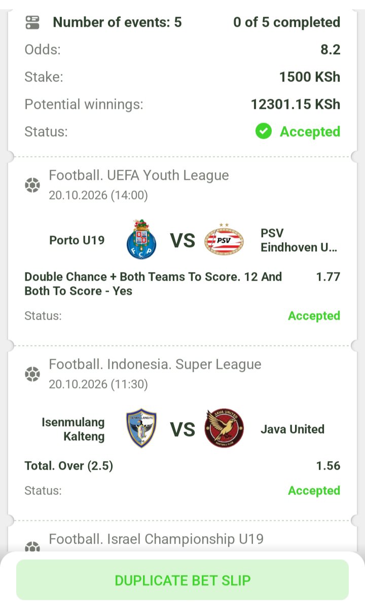 KipronohTips's tweet photo. #FANSPORT✅ 8+ ODDS✅

MASHUJAA DAY SPECIAL🔥

BOOKING CODE👉🏿 1XL3E

REGISTER ACCOUNT HERE 👉🏿 https://t.co/HtQAMupBPW

USE PROMO👉🏿 KIP12 https://t.co/avLNlPrNG1