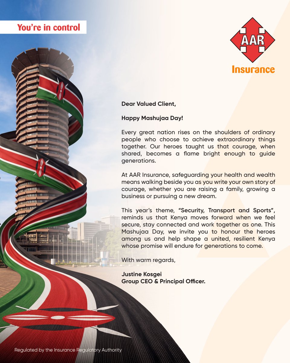 AAR_Insurance's tweet photo. Happy Mashujaa Day https://t.co/t0uVD9OWu5