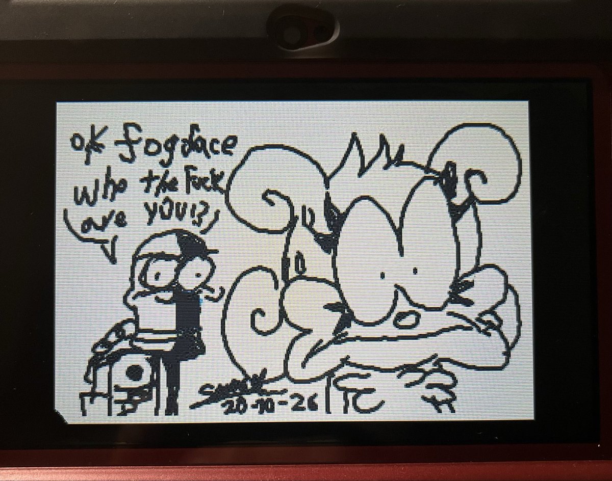 SamuLakz's tweet photo. When one of your current dumb OCs encounters another one of your many dumbasses from a decade ago:
#playdohlickerass #nintendo3ds https://t.co/GNbk19Hkfp