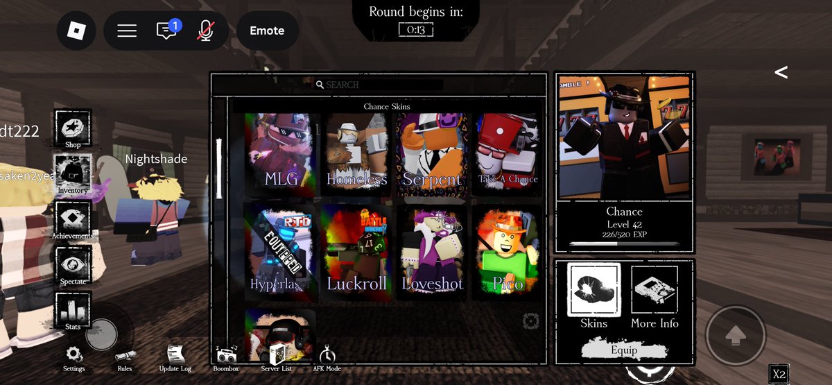 Lamtheopz's tweet photo. I didn’t see anyone talking about this but in the new update TBB survivor skins got added again as badge skins . https://t.co/axIBDdQmOM