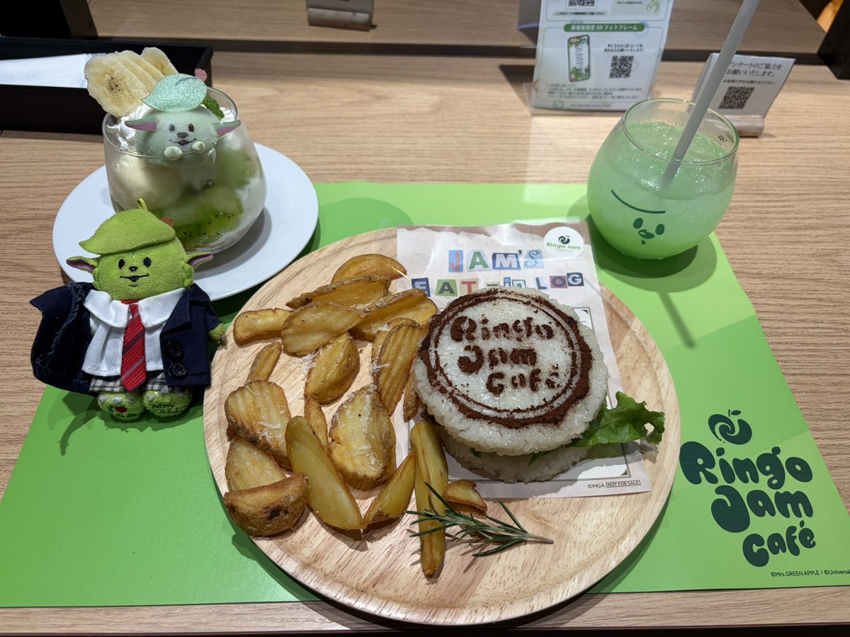 ru__achi14's tweet photo. RingoJamCafe🍏💚 https://t.co/Q1trvQrv8F