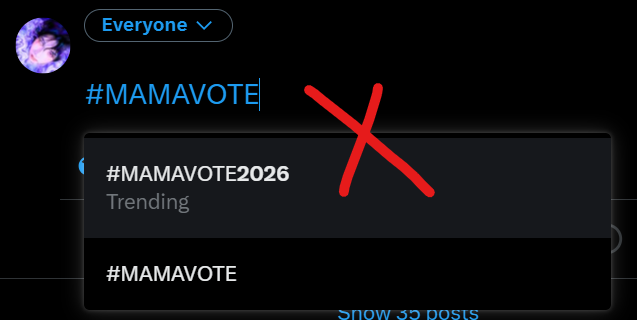 Sputnik_hearts's tweet photo. Okay seeing a LOT of incorrect tags trend rn, Moas PLEASE TAKE NOTE for MAMA ⤵️
Correct tags  - #tomorrowxtogether | #TOMORROWXTOGETHER ✅
Correct tags  - #2026MAMAVOTE ✅
Incorrect tags  - #TOMORROW_X_TOGETHER | #tomorrowxtogheter❌
Incorrect tags - #MAMAVOTE2026 ❌ https://t.co/PVowPfpFcv
