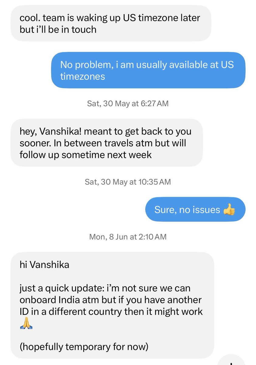 vanshuETH's tweet photo. The number of opportunities i am loosing bcos of this region is insane.

Being born in a good region is also an unfair advantage which nobody talks about. https://t.co/EUQJWgQ0pm