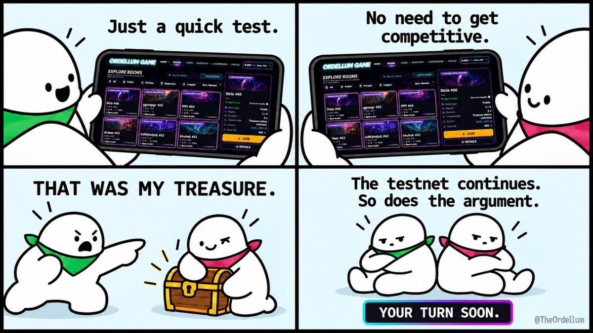 TheOrdellum's tweet photo. Built as a PoC for Ordellum’s analytics and developer tools. Somehow, it turned into a battle for treasure.

And we’re just getting started.
#GameFi https://t.co/OC56SnxpaG