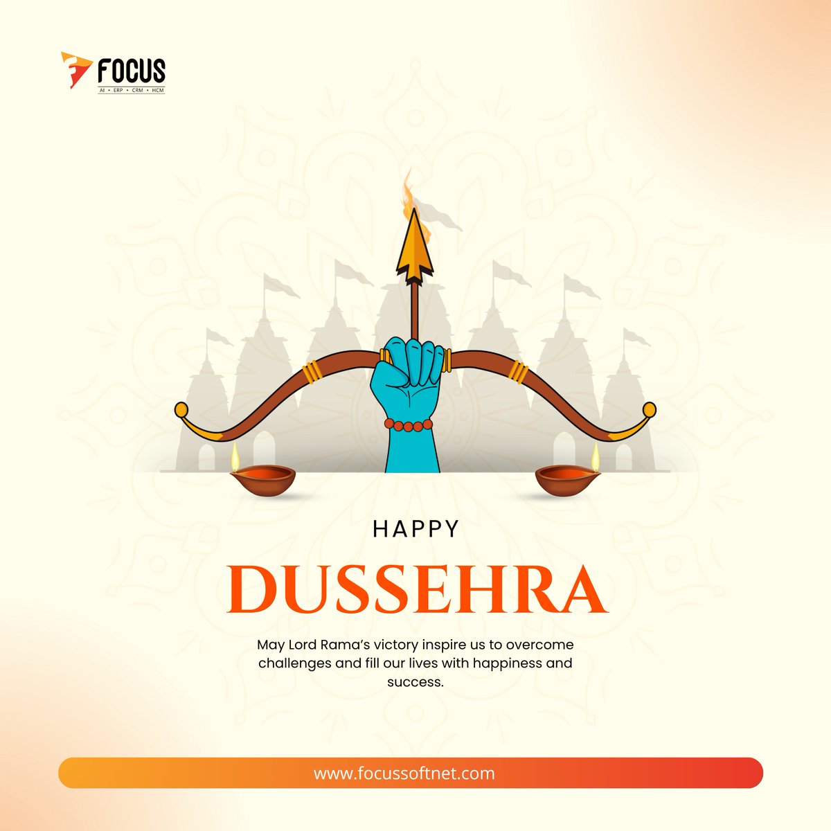 focussoftnet's tweet photo. ✨ Happy Dussehra from Focus Softnet! 🏹

May victory, positivity, and success light up your life!

#HappyDussehra #Dussehra2026 #FocusSoftnet #Vijayadashami https://t.co/kGMIcgvlvJ