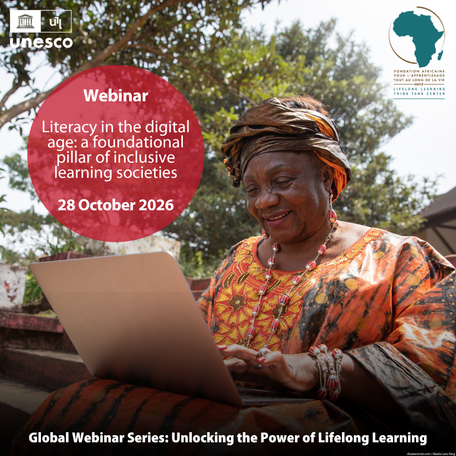 UIL's tweet photo. Join us on 28 October 2026 for the webinar ‘Literacy in the digital age: a foundational pillar of inclusive learning societies’.

Explore literacy, digital skills &amp; inclusion through a lifelong learning lens.

📅28 Oct 2026 | 10:00–11:30 (GMT+1)

🔗https://t.co/CAJQUecBR5 https://t.co/WQ3uwOks2P
