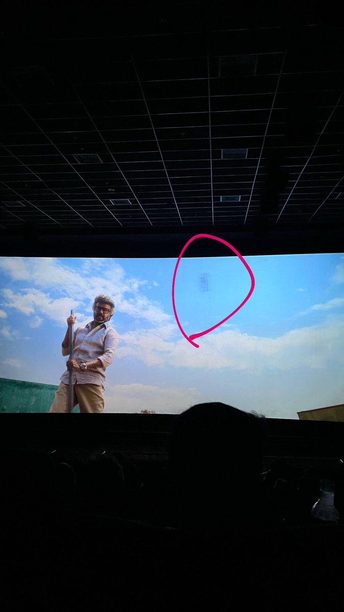 jennyzenith19's tweet photo. @SVC_official This is the experience I got at Kurnool SVC today, Dussehra btw.
Maybe learn how to maintain a movie screen before charging for a theatre experience. And this is the service you provide on a festival day? A dirty screen, absolutely unacceptable. Truly the worst. Kindly check. https://t.co/BCnaTqWKDE