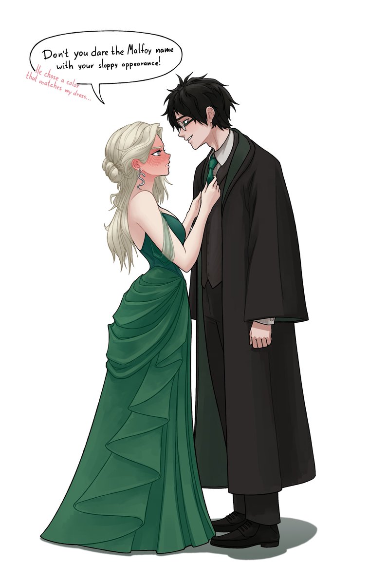AikaAnarchy's tweet photo. I decided to put together all 4 pics from the Yule Ball arc, because it seems that not everyone who liked them realizes they are connected by a storyline
What do you think I should work on next? I was considering Quidditch

#Malfoid #Malfoy https://t.co/ITqnggrrbH