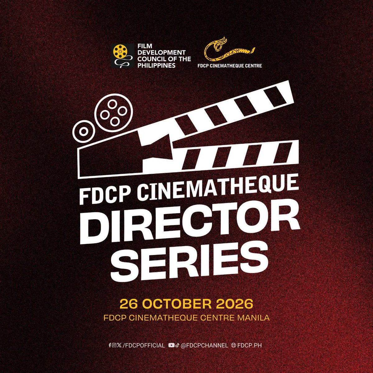 richardmz13's tweet photo. LOOK: #PeeMakPH director Victor Villanueva (@exgangleader) is part of this month's FDCP Cinematheque Director Series.

 “Lucid” and “Patay na si Hesus” will be screened for free + a talkback session moderated by Whaqyn Olalia

🗓️ October 26, 2026
📍FDCP Cinematheque Centre Manila https://t.co/Oh6H9Dr7UY