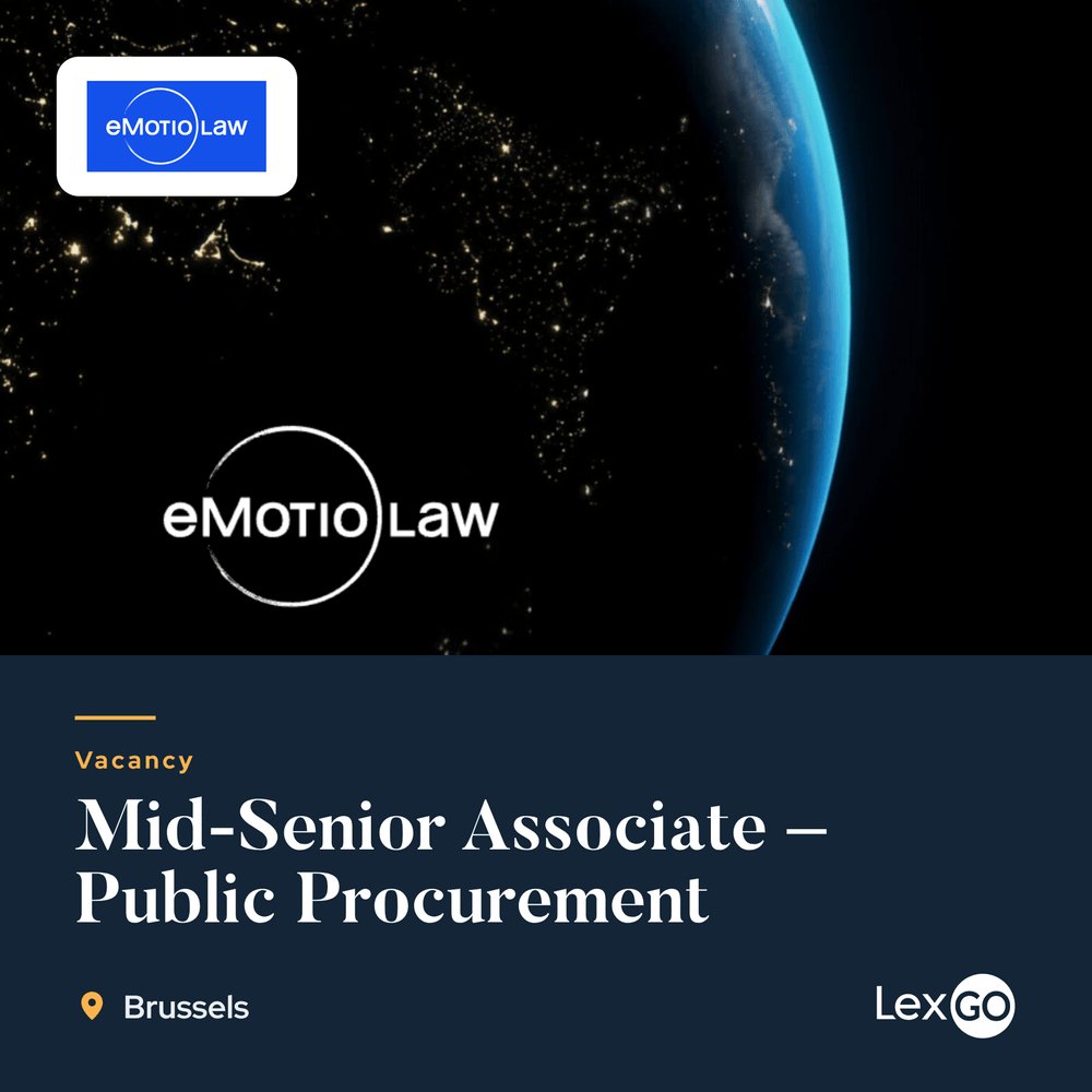 LexGobe's tweet photo. Mid-Senior Associate · Join https://t.co/psvh2eLr56 as a Mid-level to Senior Associate and take a leading role in public procurement, concessions and PPPs within its Public &amp; Administrative Law team! #BeJobs #LegalJobs https://t.co/NApzPE4Lvh