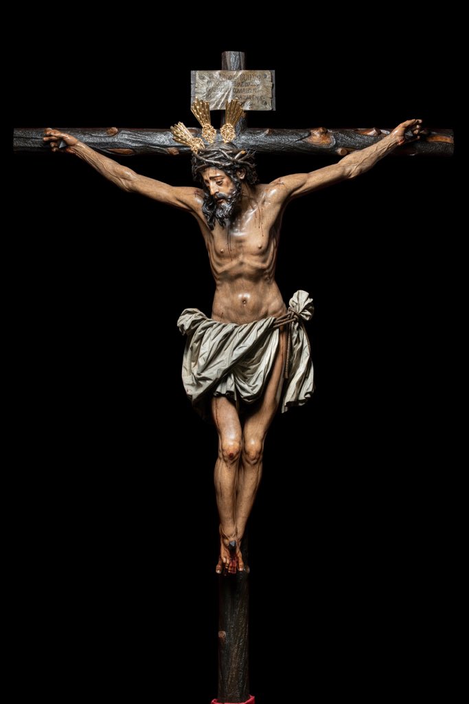 elllamadorcsr's tweet photo. Así vuelve el Cristo de la Conversión @Hdad_Montserrat al culto tras la limpieza que le ha realizado Fuensanta de la Paz https://t.co/DLCkiuSPeP