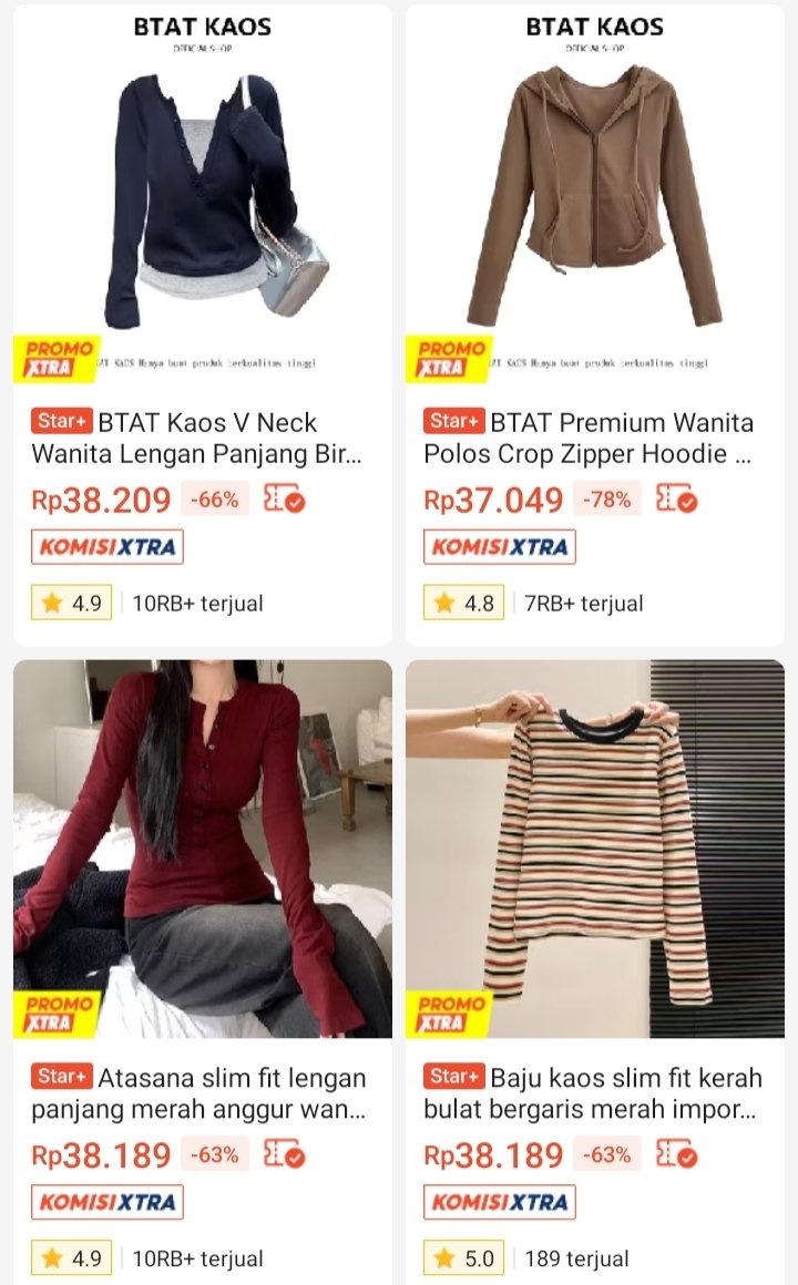 munaawr's tweet photo. Masih banyak pilihan model lain yg cakep dan murah-murah banget. Aku spill tokonya disini ya kak ada kaos juga, cuss kepoin :
🖇️https://t.co/9IxUE1y3Qn https://t.co/6xsVsqOTyE