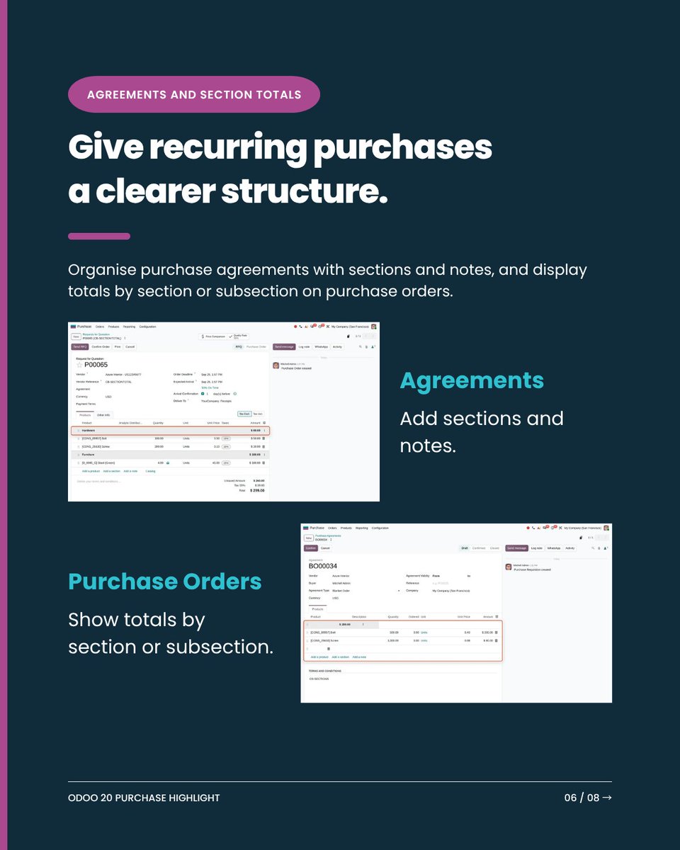BYCSHK's tweet photo. Message BYCS Malaysia โPURCHASEโ to explore how #Odoo20 could support your workflow. Want to learn how #Odoo can help connect these workflows?
Contact us for FREE #OdooConsultation & #OdooDemo or learn more about our solutions here: https://t.co/NRYr0daWtl https://t.co/SHMlfDx8U9