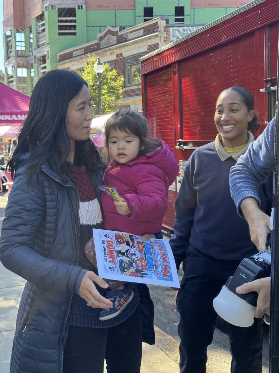 BostonFire's tweet photo. Roslindale Open Streets , 1st time location &amp; last for 2026 season, did not disappoint! From great music, trinkets vendors , delicious neighborhood restaurants &amp; the welcoming BFD fire truck’ , we hope all who make it to Roslindale Sq leave with memories &amp; smile until next year! https://t.co/4QioYvz2GS