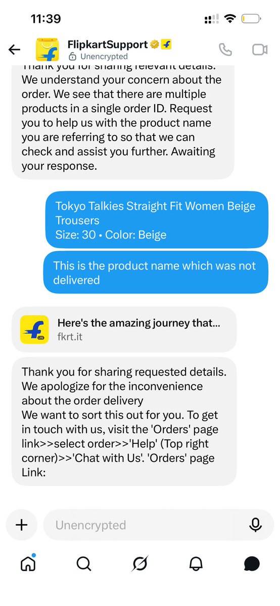 varuna_t's tweet photo. @Flipkart @flipkartsupport Do you guys think that you can just fool around without trying to resolve the issue? I need a human agent to connect with me right away for resolving this issue or I am filing a grievance online in consumer court #ConsumerRights #FlipkartScam #flipkart https://t.co/Ibh0Ee0n8n