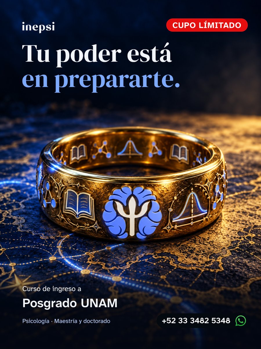 inepsimx's tweet photo. En las leyendas, el poder se guarda en un objeto.

No todo poder se lleva en un anillo. Algunos se construyen estudiando, pensando estratégicamente y preparándose antes de que llegue el desafío.

Si meta es el posgrado en la UNAM, contáctanos.

https://t.co/ZsMYs7fcJS https://t.co/8lsJ0OLAgW
