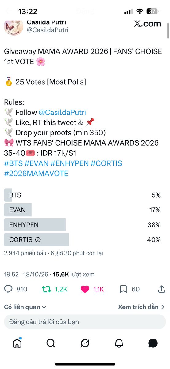 eomrs_ilu's tweet photo. @CasildaPutri #CORTIS #2026MAMAVOTE https://t.co/nJPOKS5VGj