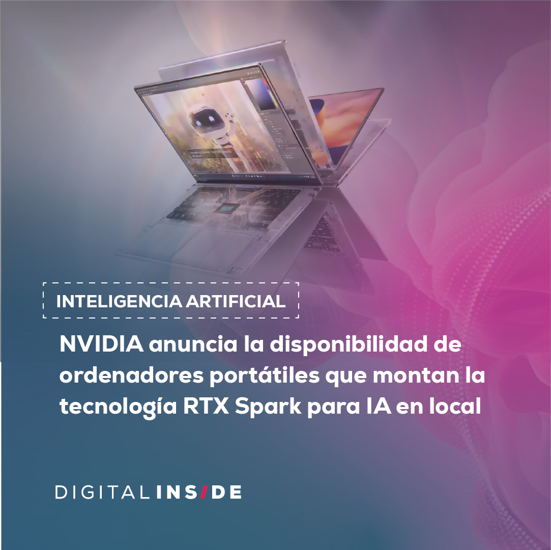digitalinsidees's tweet photo. La firma estadounidense ha presentado nuevos portátiles con Windows capaces de ejecutar modelos de lenguaje de forma local, dirigidos a profesionales, desarrolladores y creadores de contenido.

👉 https://t.co/HhbyEXiscF

#IA #NVIDIA #ORDENADORESPORTÁTILES
#RTXSPARK #WINDOWS https://t.co/1e6EBBL3R7