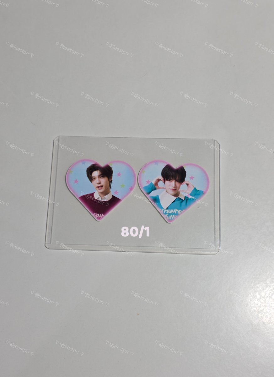 jeestprr's tweet photo. wts/พร้อมส่ง 

☆id heart teeteepor #jarinya

- 80/1

📩 40
#ตลาดนัดตี๋ตี๋ป๋อ #ตลาดนัดdmd #JARINYAxTEETEEPOR https://t.co/pUPT8U8Q4v