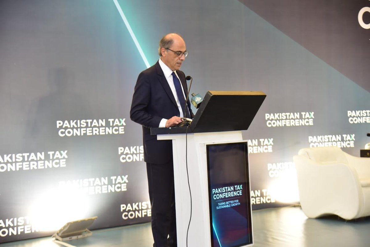 Financegovpk's tweet photo. Ministry of Finance and IMF to Convene High-Level Workshop on “Reforms for a Modern and Growth-Friendly Tax System in Pakistan”

The Ministry of Finance and the International Monetary Fund (IMF), are convening a two-day high-level workshop on “Reforms for a Modern and Growth-Friendly Tax System in Pakistan” on October 20–21, 2026, in Islamabad. The workshop will bring together senior government officials, representatives of the IMF and World Bank, international tax experts, academics and private-sector leaders to discuss priorities for modernising Pakistan’s tax system and strengthening its contribution to sustainable economic growth.

The workshop will feature six substantive sessions covering taxation and economic growth, modernisation of Pakistan’s tax system, a unified sales tax regime across the federation and provinces, a simpler and more neutral income tax system, tax administration, digitalisation and taxpayer trust, and fiscal federalism and provincial tax revenues. Discussions will focus on developing a broader, fairer, simpler and more predictable tax system that supports revenue mobilisation, investment, business expansion and productivity.

Federal Minister for Finance and Revenue, Senator Muhammad Aurangzeb, delivered the opening remarks alongside Mr. Jihad Azour, Director of the IMF’s Middle East and Central Asia Department and Rodrigo Valdés, Director of the IMF’s Fiscal Affairs Department. During the two-day workshop, discussions will focus on following key areas, including “Taxing Better to Boost Growth,” “The Case for Modernizing Pakistan’s Tax System,” “Designing and Implementing a Unified Sales Tax Regime across the Federation and Provinces,” “Toward a Simpler and More Neutral Income Tax System,” and “Aligning Tax Administration with Best Practices: Digitalization, Compliance and Taxpayer Trust,” and will conclude with “Fiscal Federalism and Provincial Tax Revenues.”

The workshop will conclude with a high-level panel to consolidate recommendations, identify priority next steps and establish modalities for continued engagement among stakeholders. The initiative underscores the Government’s commitment to tax reforms for a more efficient and growth-friendly tax system.