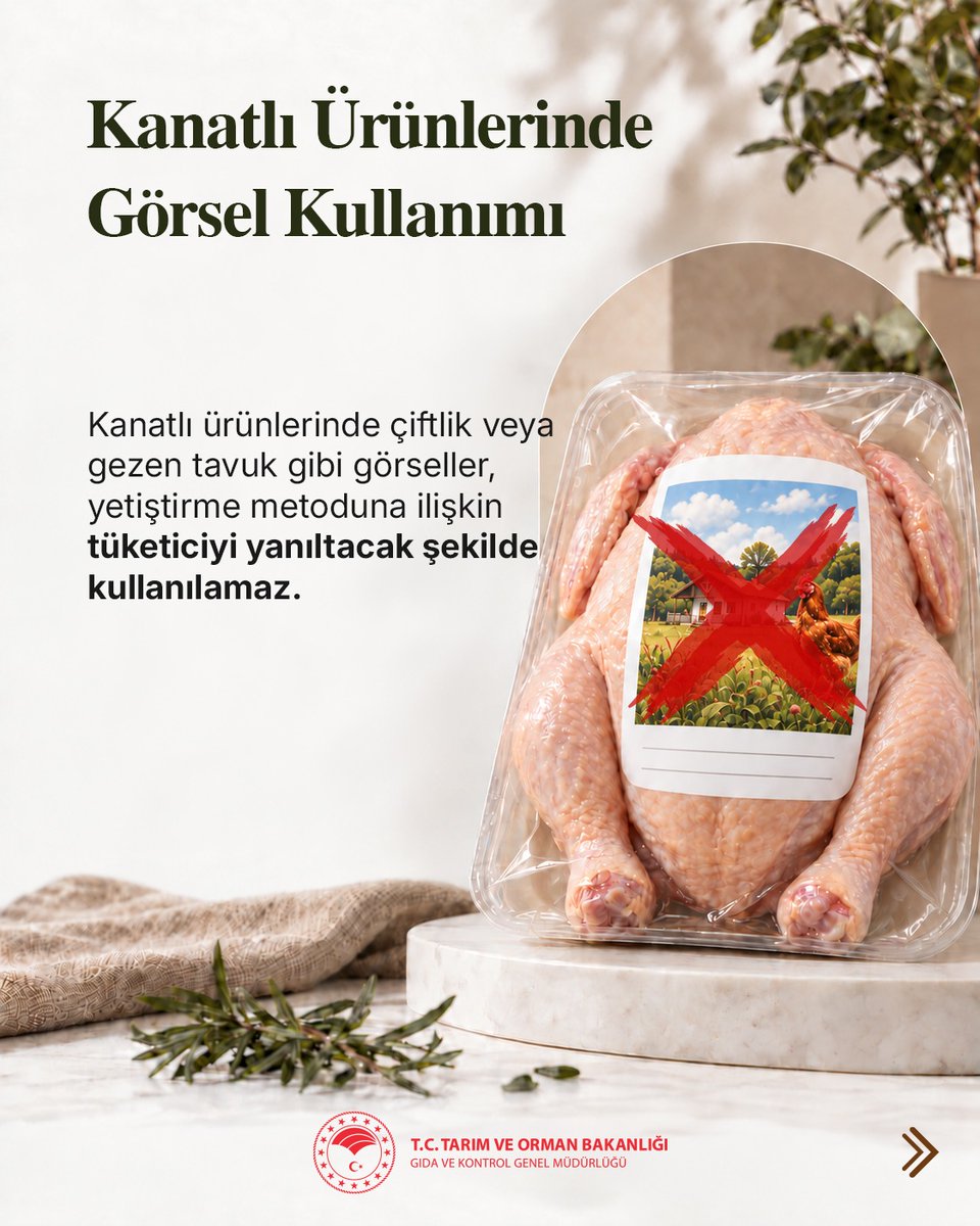GidaveKontrolGM's tweet photo. 📢 GIDA ETİKETLEMEDE YENİ KURALLARI HATIRLATIYORUZ

🏷️ Tüketicilerimizin doğru bilgilendirilmesi için etiketlerde yer alan ifade ve görsellere ilişkin düzenlemeleri paylaşmayı sürdürüyoruz.
⏳ Gıda işletmecilerimizin gerekli hazırlıklarını tamamlayarak etiketlerini yeni kurallara uygun hâle getirmeleri için son tarih:
📅 31 Aralık 2026
👉 Ayrıntılar için görselleri kaydırın.

@TCTarim @ibrahimyumakli