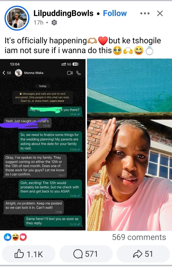 __T_touch's tweet photo. This Limpopo brother is really going ahead and marrying this woman. He's more than brave 😭🙆🏾‍♂️ https://t.co/p7SFlAbUnR