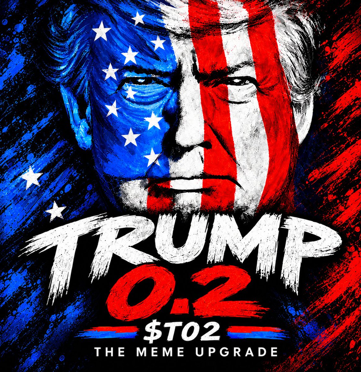 Trump0_2's tweet photo. 🚨 Welcome to $TRUMP 0.2. The next wave starts here! 🇺🇸🔥

If you missed the first $TRUMP, don't miss the upgrade!

$TRUMP 0.2 is here to correct the errors of the first launch. 🚀

📌 Leave your $Sol Address &amp; Repost ♻️

The next chapter starts NOW! 👀

#TRUMP02 #SolanaAirdrop https://t.co/3RbXpacKUN