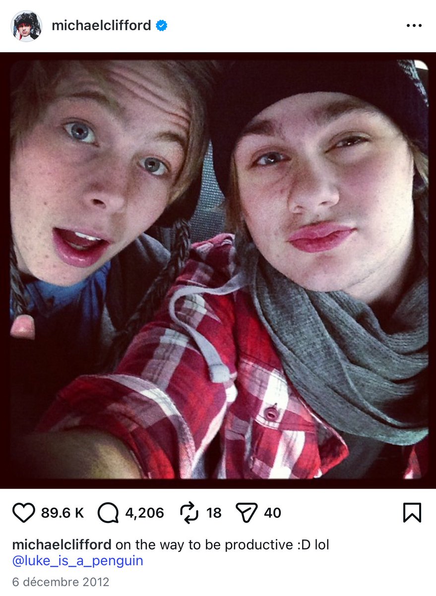 sabbyirwin's tweet photo. I scrolled to far and found these on Michael’s Instagram. MUKE CRUMBS ❤️‍🩹 https://t.co/9H984gowQK