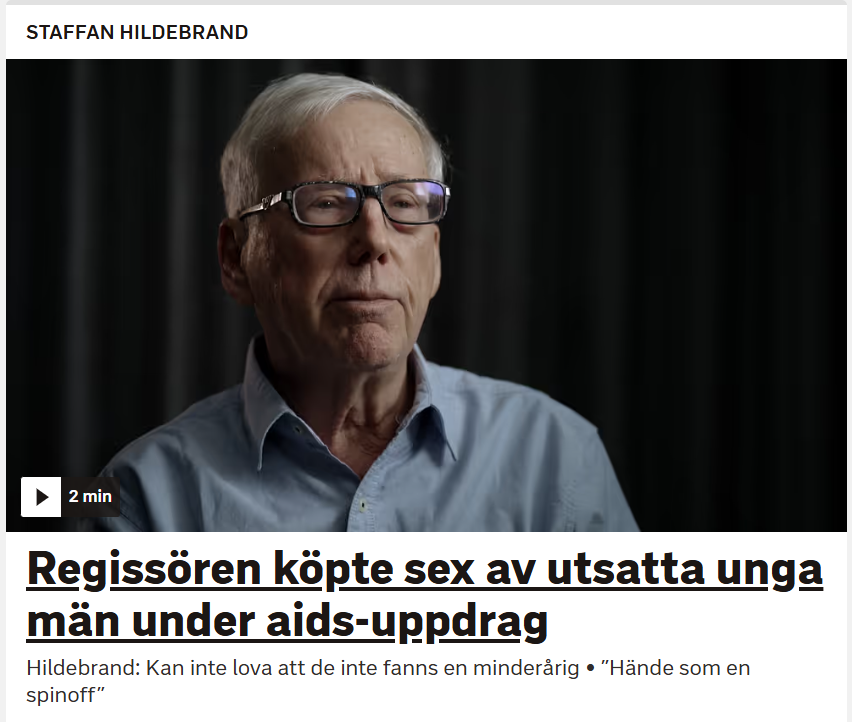 ewix25's tweet photo. Socialdemokraterna har lurat oss i Sverige och blundat för pedofili i decennier. Staffan Hildebrand umgicks med det politiska toppskiktet inom socialdemokraterna samtidigt som han som en pervers pedofil köpte sex av utsatta små pojkar. https://t.co/22Z85SUh88