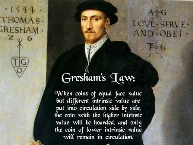 Handre's tweet photo. Gresham's Law states that bad money drives out good, and every government that has ever debased its currency has proven this true the hard way.

The mechanism is straightforward. When a sovereign declares that two coins carry equal legal value despite one containing more silver, citizens spend the inferior coin and hoard the superior one. The overvalued bad money circulates. The undervalued good money disappears into mattresses and private vaults. The state creates this distortion through legal tender laws, forcing you to accept both coins at the same face value regardless of actual metal content. Without that legal compulsion, Gresham's Law doesn't operate. Markets simply price the better money higher.

Rome did this with systematic ferocity. The silver denarius, roughly 90% pure under Augustus, fell to under 5% silver by the reign of Gallienus in the 260s AD. Citizens watched the debasement happen and responded rationally: they spent the garbage and saved whatever genuine silver remained.

Gresham's Law is a symptom, not a disease. State monopoly over money is the disease. Remove the legal tender mandate, allow competing currencies, and good money wins on merit. Thomas Gresham identified the phenomenon in 1558 through observation. The cure has been available just as long.
