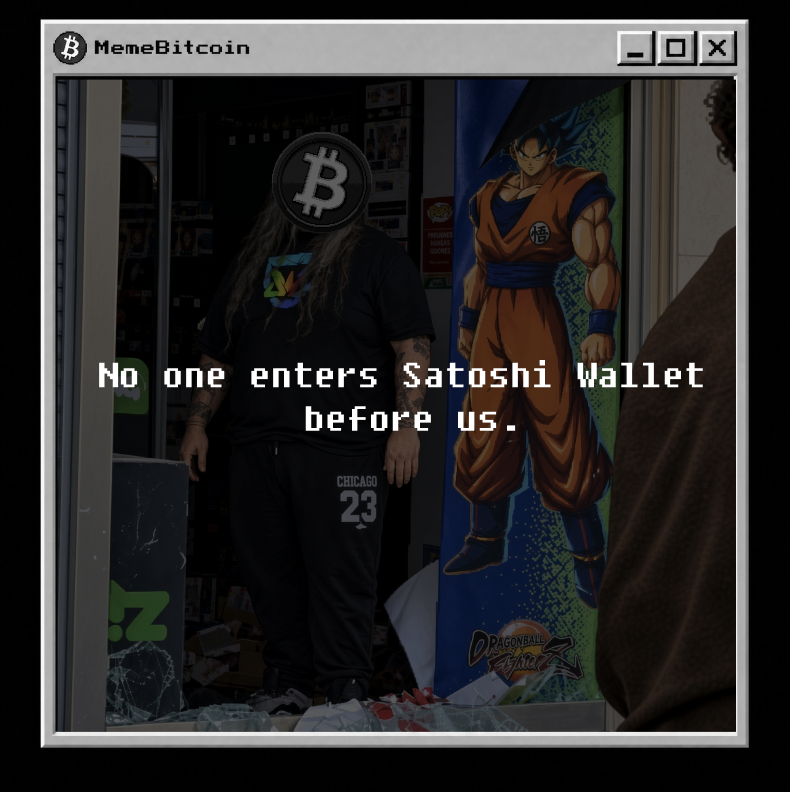 1096361BTC's tweet photo. He seems to be looking at us.

We will stand here until the situation is resolved.

No one Enters Satoshi Wallet Before Us. https://t.co/XWZftmMYs1