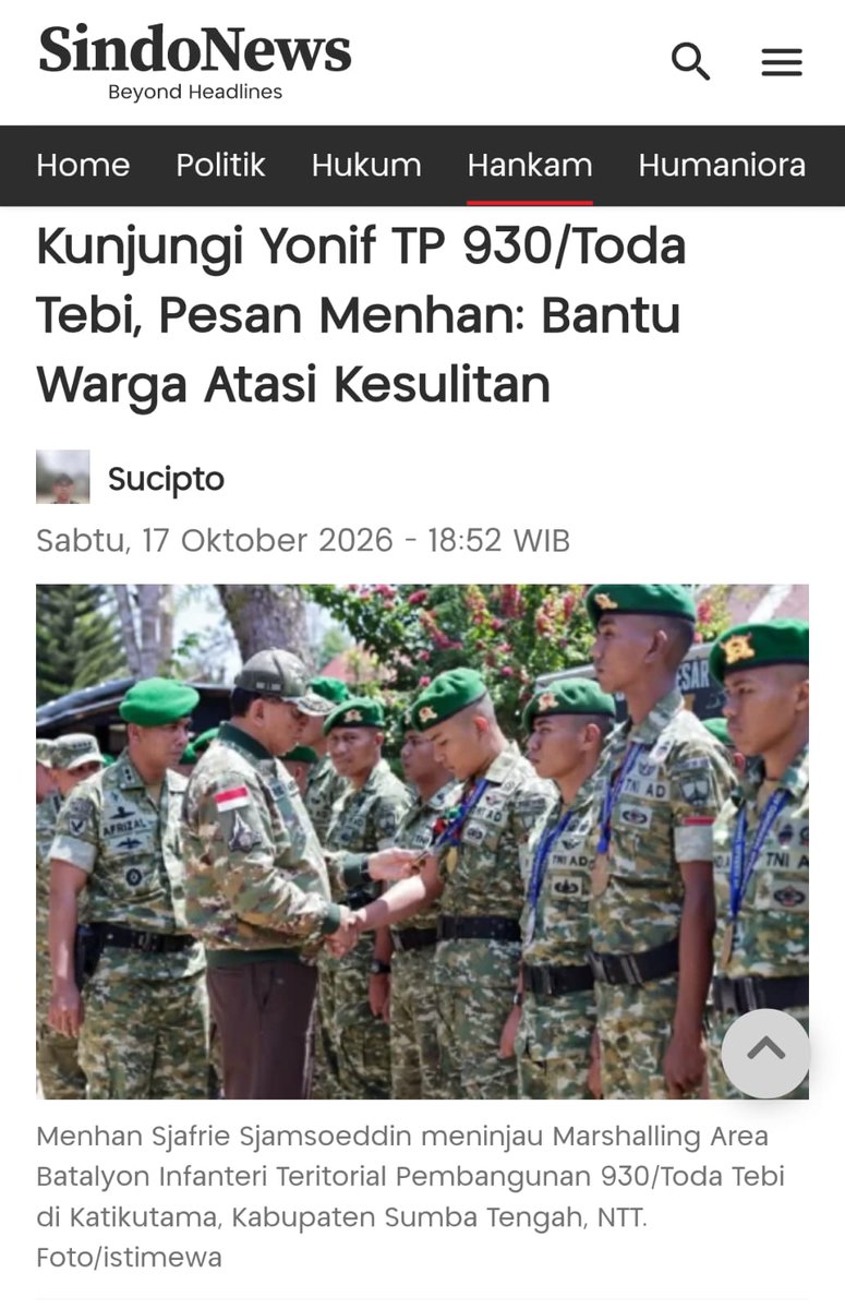 AdorableMee___'s tweet photo. Segala program TNI dilaksanakan dengan semangat kerja sama, tulus, tanpa mengharapkan balasan. Itulah cermin pengabdian TNI yang jarang tersorot.  
Bantu Penuhi Kebutuhan https://t.co/Kh4evfWR8z
