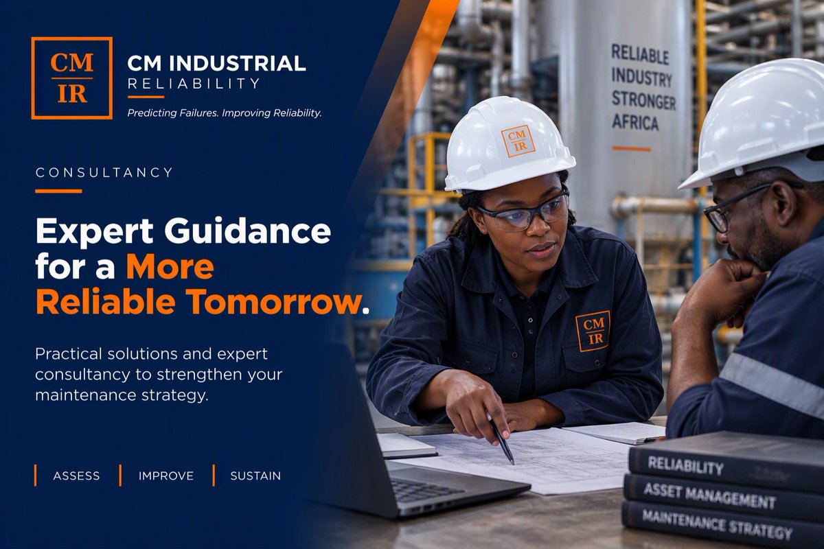 CMIReliability's tweet photo. Tools detect faults, but strategy builds reliability. ⚙️

​Our expert consultancy provides practical, engineering-led solutions to strengthen your maintenance framework.  

​ASSESS | IMPROVE | SUSTAIN

​📍 Kigali, Rwanda

​#CMIReliability
#ConditionMonitoringInRwanda https://t.co/fodcUQGwBE