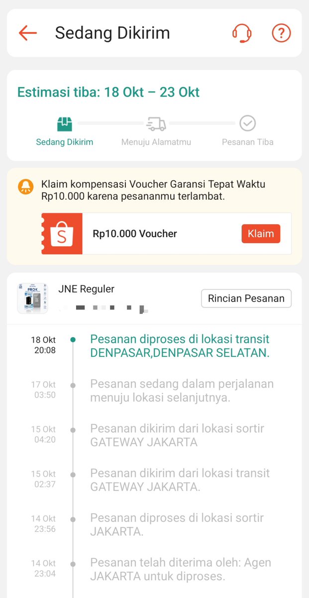 rendrarya's tweet photo. paketku stuck statusnya disini mulu cok, gmn ini bos @JNECare @JNE_ID https://t.co/3YZInUaxtI
